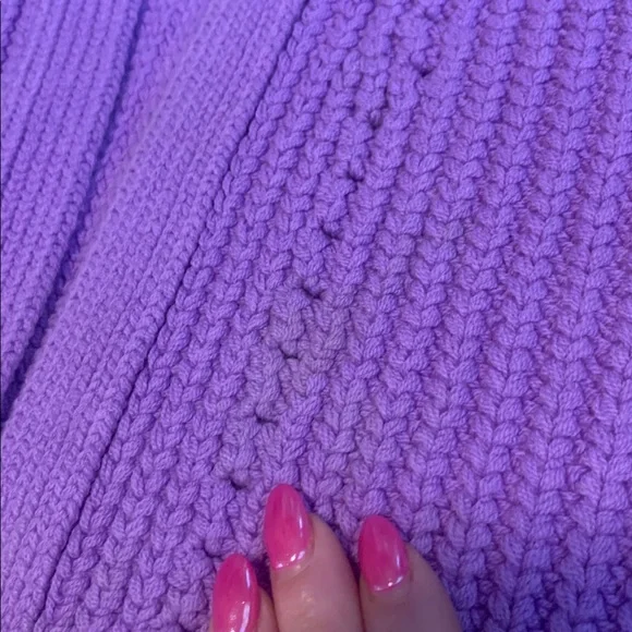 Like new Free People “Nightingale” oversized cardigan! 💜 - Picture 3 of 8